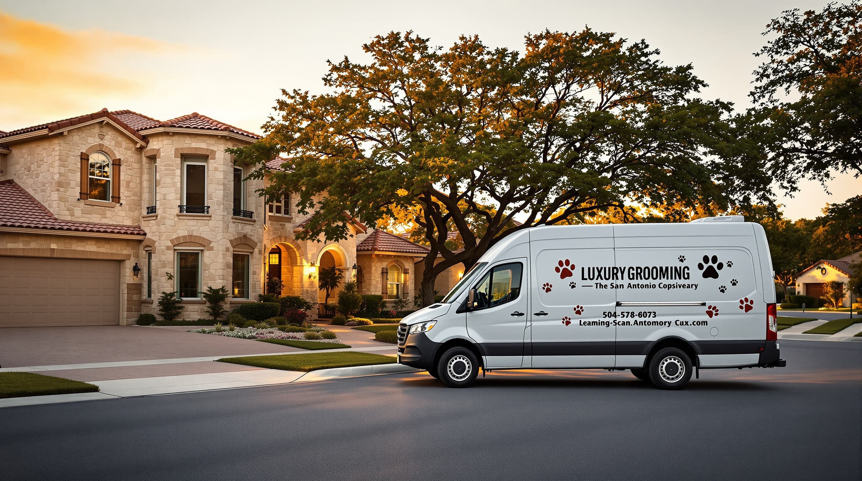 Mobile grooming van in New Braunfels